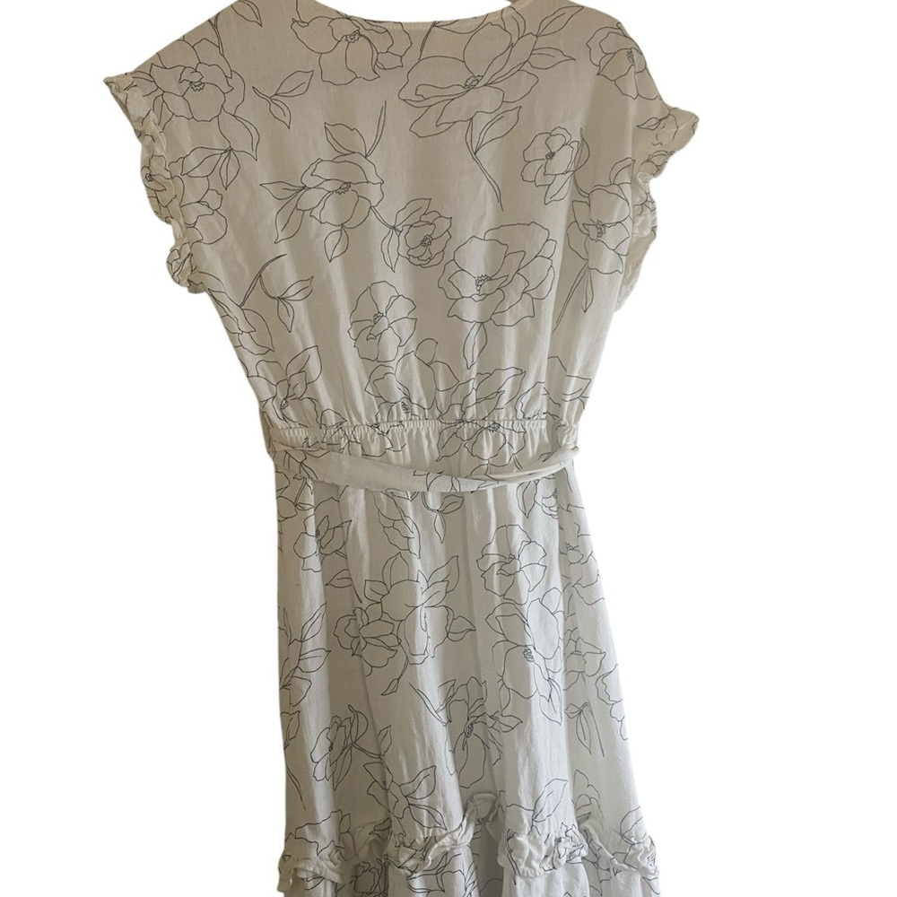 Monteau White Floral Mini Dress